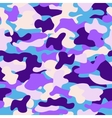 camouflage seamless pattern in a violet blue vector image vector image