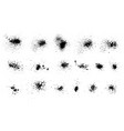 elements of spray paint set of ink blots vector image