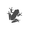 frog logo design template silhouette vector image
