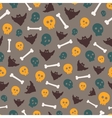 seamless halloween pattern vector image