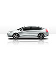 white car clear business sedan isolated vector image