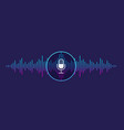 concept of voice recognition vector image vector image