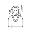 customer service delivery service icons vector image vector image
