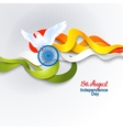indian independence day concept background vector image vector image