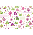 birds pattern vector image vector image