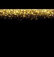 gold glitter texture irregular confetti border vector image vector image