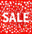 color stars on red background sale concept vector image