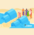 noah flood bible background vector image