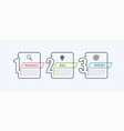 timeline infographic design template with step vector image vector image