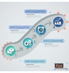 Flat Infographic Design Royalty Free Vector Image