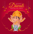 banner design of happy diwali vector image vector image