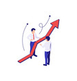 business growth concept vector image vector image