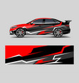 car decal graphic wrap vinyl sticker graphic vector image vector image