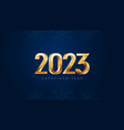 happy new year 2023 greeting card design template vector image