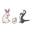 rabbit mouse and ferret vector image