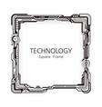 technology frame square design vector image vector image