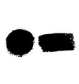 brush strokes set isolated white background vector image