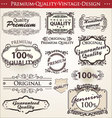 premium quality vintage design vector image