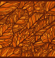seamless floral pattern leaves autumn backdrop vector image