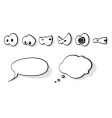 cartoon eyes vector image