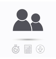friends icon group of people sign vector image