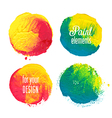 gouache circles vector image vector image