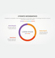 3 points or stages infographic concept with big vector image vector image