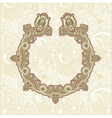 ornate abstract flower background vector image