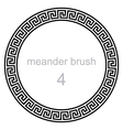 round ornament meander vector image vector image