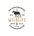 adventure logo design camping adventures badge vector image vector image