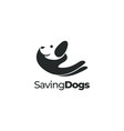 dog care pet care animal care logo vector image