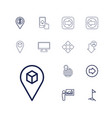 pointer icons vector image vector image