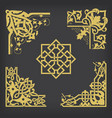 decorative corners vector image