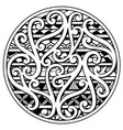 polynesian style tattoo design vector image