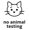 no animal testing stamp cruelty free product vector image