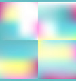 sweet color blurred background set pastel vector image vector image