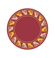 ethnic tribal pattern decorative circle vector image