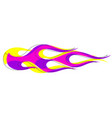 old school purple flame background element vector image vector image