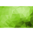 polygon background green vector image vector image