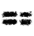brush strokes paintbrush set grunge vector image