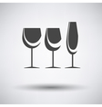 glasses set icon vector image