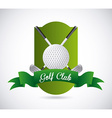 golf club emblem vector image vector image