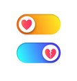 love mode slide vector image