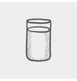 glass of soda sketch icon vector image