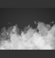 fog smoke cloud isolated on transparent background vector image