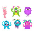 monsters mascot furry cute gremlin troll bizarre vector image