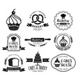 bakery shop logo vector image