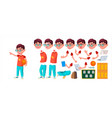 boy schoolboy kid primary school child vector image