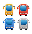 bus icon vector image vector image