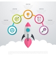 timeline 3d infographic vector image